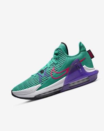 Zapatillas Baloncesto Nike LeBron Witness 6 Mujer Turquesa Blancas Rosas | CO4954