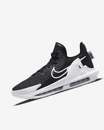 Zapatillas Baloncesto Nike LeBron Witness 6 Mujer Negras Obsidian Oscuro Blancas | CO5235
