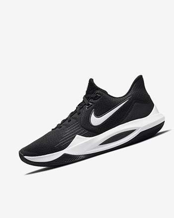 Zapatillas Baloncesto Nike Precision 5 Mujer Negras Gris Oscuro Blancas | CO4991