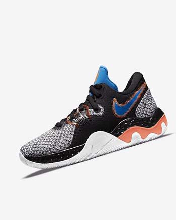 Zapatillas Baloncesto Nike Renew Elevate 2 Mujer Negras Blancas Naranjas Azules Claro | CO3156
