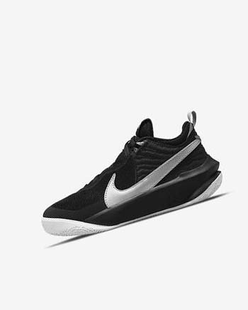 Zapatillas Baloncesto Nike Team Hustle D 10 Niño Negras Blancas Metal Plateadas | CO4807