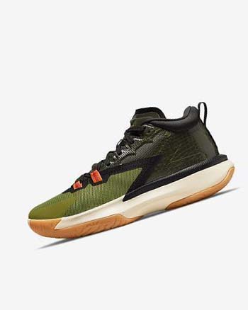 Zapatillas Baloncesto Nike Zion 1 Hombre Verde Oliva Negras | CO5462