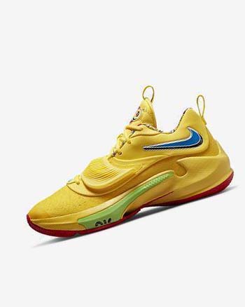 Zapatillas Baloncesto Nike Zoom Freak 3 Hombre Amarillo Rojas | CO5064