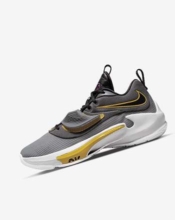 Zapatillas Baloncesto Nike Zoom Freak 3 Mujer Gris Gris Negras | CO5507