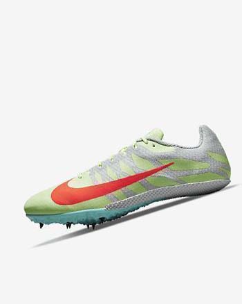 Zapatillas Clavos Nike Zoom Rival S 9 Hombre Amarillo Naranjas Turquesa | CO3237