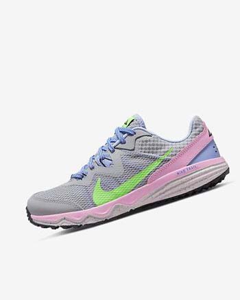 Zapatillas De Trail Running Nike Juniper Trail Mujer Gris Azules Claro Rosas Verde | CO2854