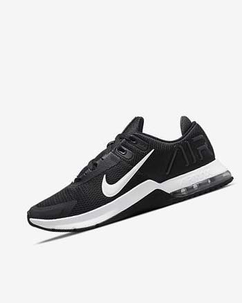 Zapatillas Deportivos Nike Air Max Alpha Trainer 4 Hombre Negras Gris Oscuro Blancas | CO2595