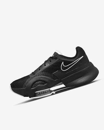 Zapatillas Deportivos Nike Air Zoom SuperRep 3 Mujer Negras Negras Gris Oscuro Blancas | CO4841