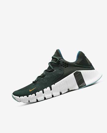 Zapatillas Deportivos Nike Free Metcon 4 Hombre Verde Negras Blancas | CO5406