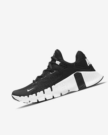 Zapatillas Deportivos Nike Free Metcon 4 Mujer Negras Negras Blancas | CO5595