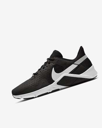 Zapatillas Deportivos Nike Legend Essential 2 Hombre Negras Metal Plateadas Blancas | CO2923