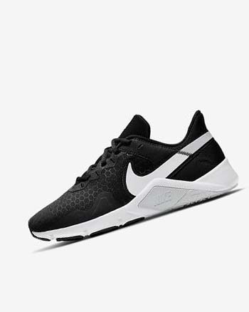 Zapatillas Deportivos Nike Legend Essential 2 Mujer Negras Plateadas Blancas | CO4521