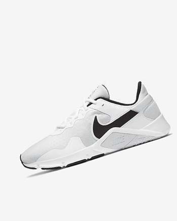 Zapatillas Deportivos Nike Legend Essential 2 Hombre Plateadas Blancas Negras | CO4833