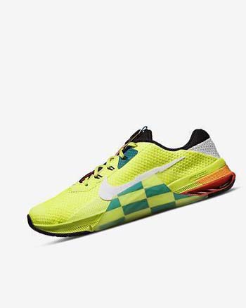 Zapatillas Deportivos Nike Metcon 7 AMP Hombre Negras Blancas | CO4796