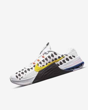 Zapatillas Deportivos Nike Metcon 7 Mujer Negras Blancas Azules Amarillo | CO1175