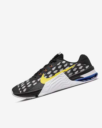 Zapatillas Deportivos Nike Metcon 7 Mujer Negras Blancas Azules Amarillo | CO2284