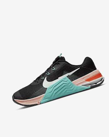 Zapatillas Deportivos Nike Metcon 7 Mujer Negras Turquesa Naranjas Verde | CO5110