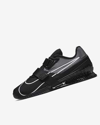 Zapatillas Deportivos Nike Romaleos 4 Mujer Negras Negras Blancas | CO4941