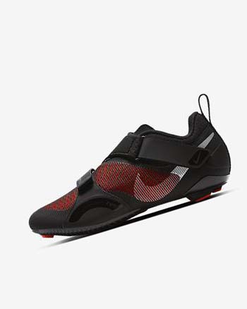 Zapatillas Deportivos Nike SuperRep Cycle Mujer Negras Rojas Metal Plateadas | CO2836