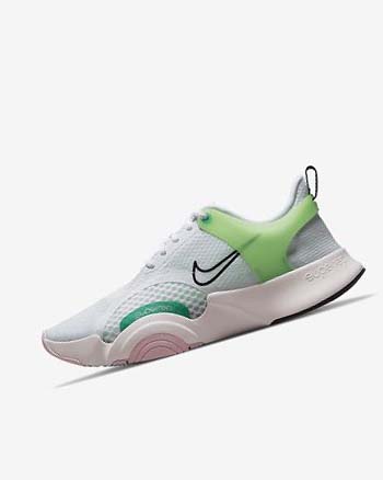 Zapatillas Deportivos Nike SuperRep Go 2 Mujer Blancas Verde Rosas Claro Negras | CO1143