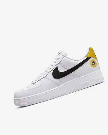 Zapatillas Nike Air Force 1 '07 LV8 Hombre Blancas Amarillo Negras | CO2578
