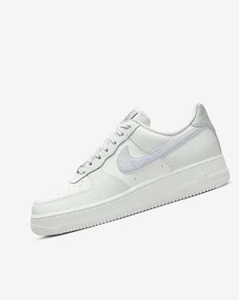 Zapatillas Nike Air Force 1 '07 Mujer Blancas Metal Plateadas Azules Claro | CO5114