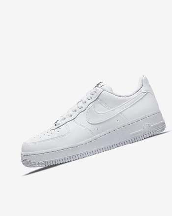 Zapatillas Nike Air Force 1 '07 Next Nature Mujer Blancas Negras Metal Plateadas Blancas | CO2922
