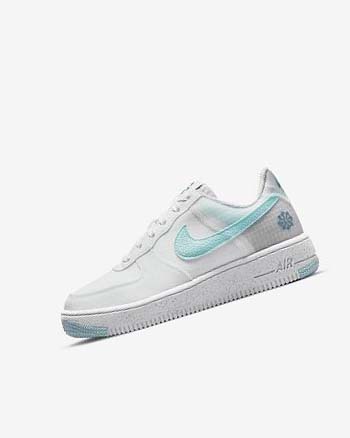 Zapatillas Nike Air Force 1 Crater Niño Blancas Azules | CO2238