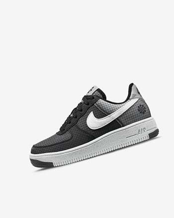 Zapatillas Nike Air Force 1 Crater Niño Negras Blancas | CO2393