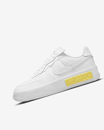 Zapatillas Nike Air Force 1 Fontanka Mujer Blancas Amarillo Blancas | CO2797