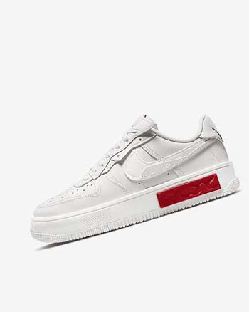 Zapatillas Nike Air Force 1 Fontanka Mujer Blancas Rojas | CO5069