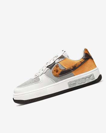 Zapatillas Nike Air Force 1 Fontanka Mujer Marrones Beige Claro Amarillo Oscuro | CO5126