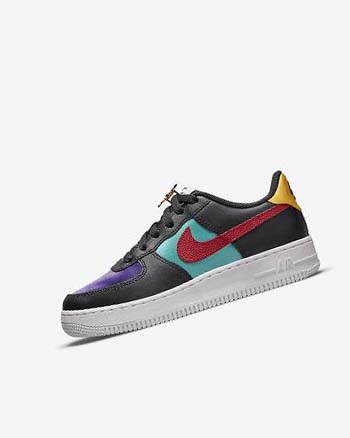 Zapatillas Nike Air Force 1 LV8 EMB Niña Negras Turquesa Moradas Rojas | CO3200