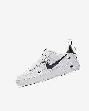 Zapatillas Nike Air Force 1 LV8 Utility Niña Blancas Negras Amarillo Blancas | CO5078
