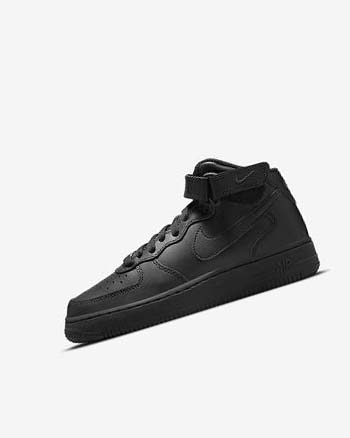 Zapatillas Nike Air Force 1 Mid LE Niño Negras Negras | CO4999