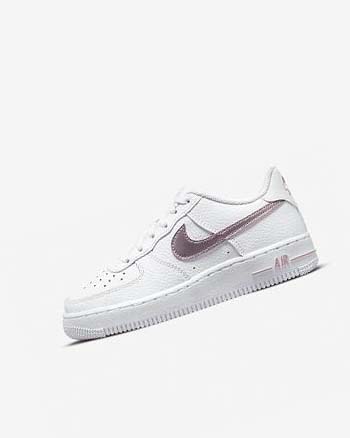 Zapatillas Nike Air Force 1 Niño Blancas Rosas | CO5243