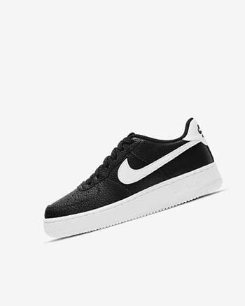 Zapatillas Nike Air Force 1 Niño Negras Blancas | CO2793