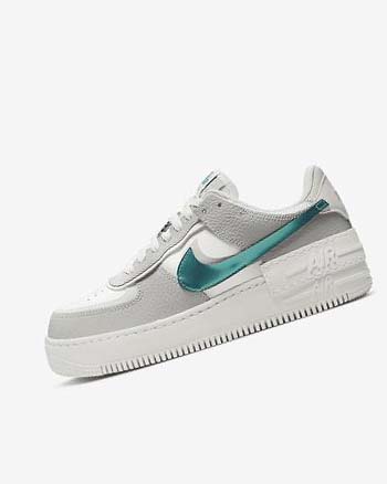 Zapatillas Nike Air Force 1 Shadow Mujer Blancas Gris Blancas | CO2994