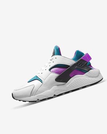 Zapatillas Nike Air Huarache Hombre Blancas Negras | CO3013
