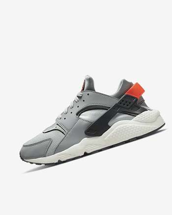 Zapatillas Nike Air Huarache Hombre Gris Gris Claro Naranjas | CO5453