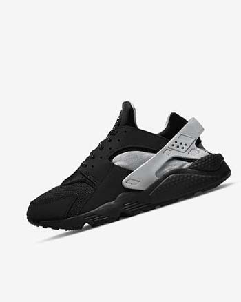 Zapatillas Nike Air Huarache Hombre Negras Metal Plateadas Plateadas Verde | CO2784