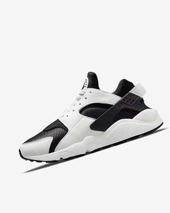 Zapatillas Nike Air Huarache Hombre Negras Negras Blancas | CO4647