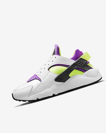 Zapatillas Nike Air Huarache Mujer Blancas Negras Amarillo | CO5158
