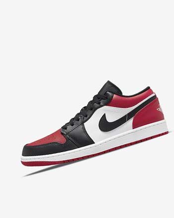Zapatillas Nike Air Jordan 1 Low Hombre Rojas Negras Blancas | CO2256
