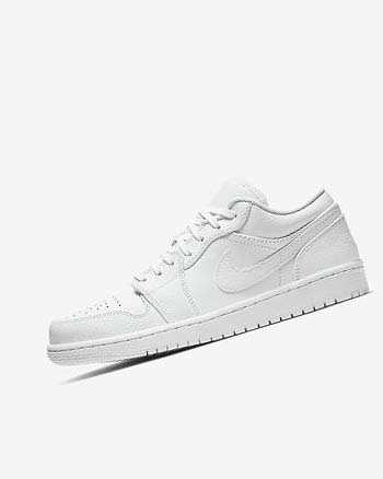 Zapatillas Nike Air Jordan 1 Low Hombre Blancas Blancas Blancas | CO3191