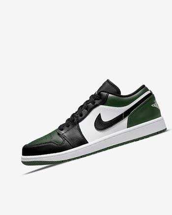 Zapatillas Nike Air Jordan 1 Low Hombre Verde Blancas Negras | CO4686