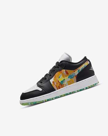 Zapatillas Nike Air Jordan 1 Low SE Niña Negras Naranjas Blancas | CO5449