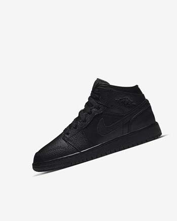 Zapatillas Nike Air Jordan 1 Mid Niño Negras Negras Negras | CO3174