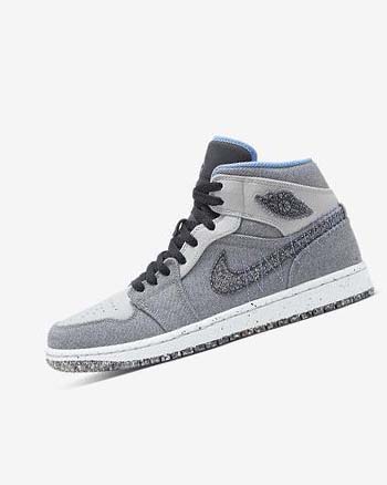Zapatillas Nike Air Jordan 1 Mid SE Hombre Gris Negras Azules Azules | CO4873