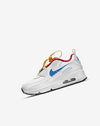 Zapatillas Nike Air Max 90 Toggle Niña Blancas Doradas Rojas Azules | CO2486